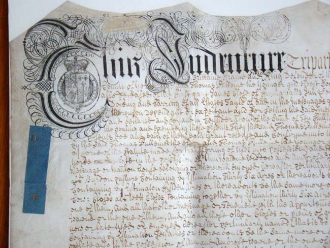 A George I period Trust Indenture on vellum dated January 22, 1714